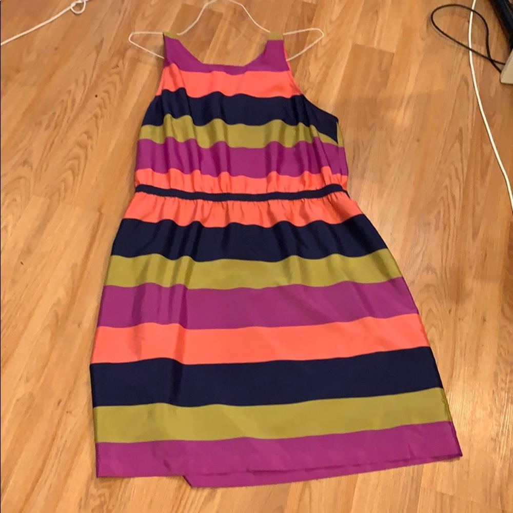 Ann Taylor Loft Striped Dress size L